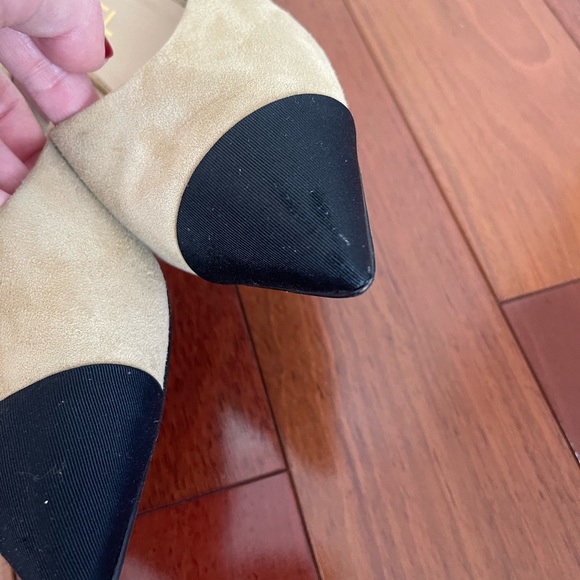 AUTHENTIC Chanel Suede Pointed Toe Kitten Heels 38 - Picture 11 of 13